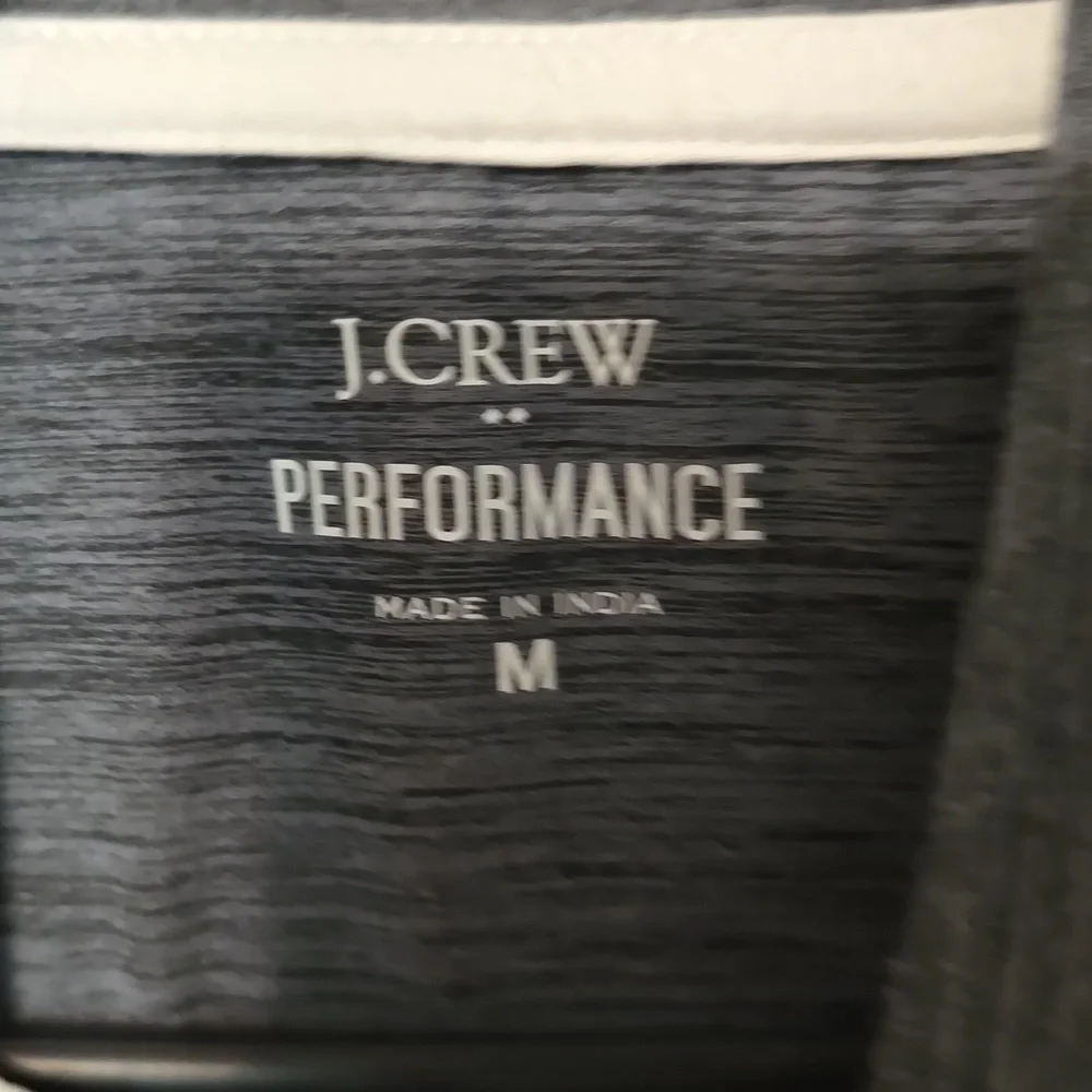 J.Crew Performance Half-zip Pullover‎ Gray Mens Size Medium